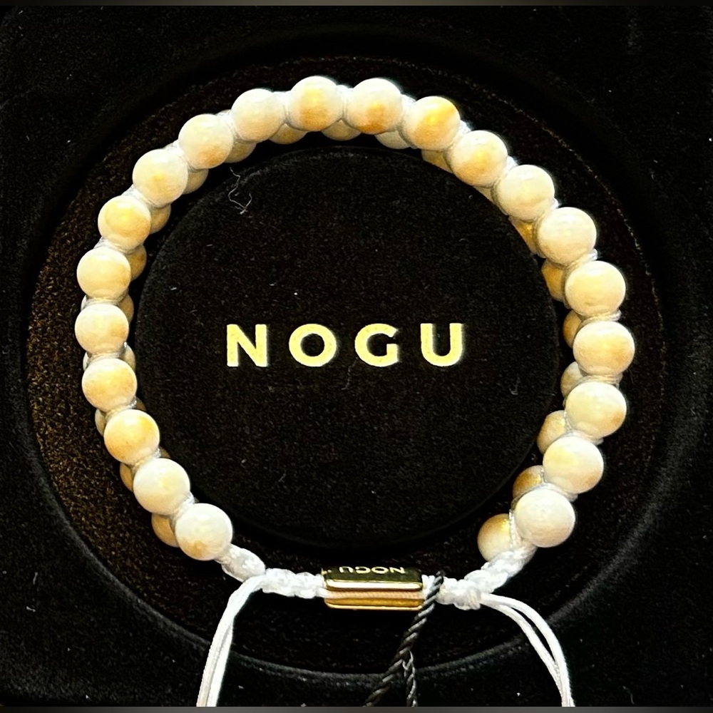 🤍🤍 NOGU Toasted Marshmallow 18k Gold x Jade Vitality Bracelet 🤍🤍